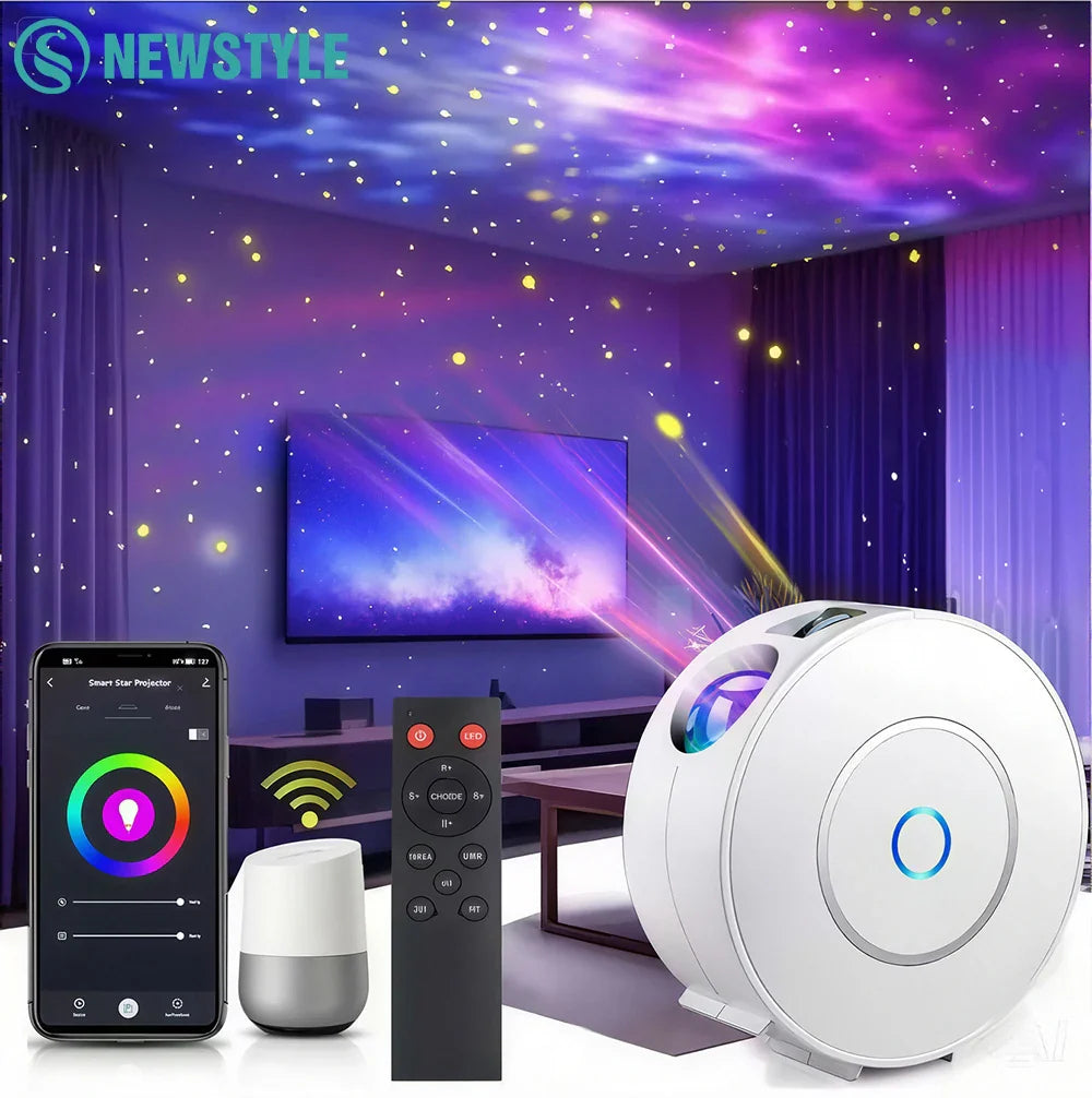 Galaxy Projector LumoSky Pro | Smart App & Voice Control | 16 Million Colors | Star & Nebula Projection