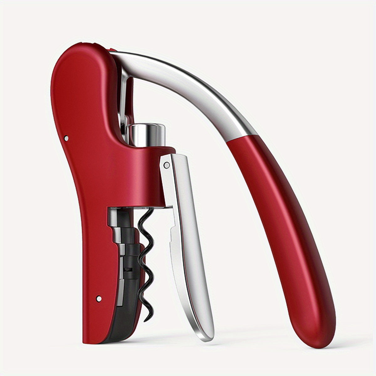 Vinorix | Hebelkorkenzieher | Ergonomischer Weinöffner | Metall-Kunststoff Design 14 cm
