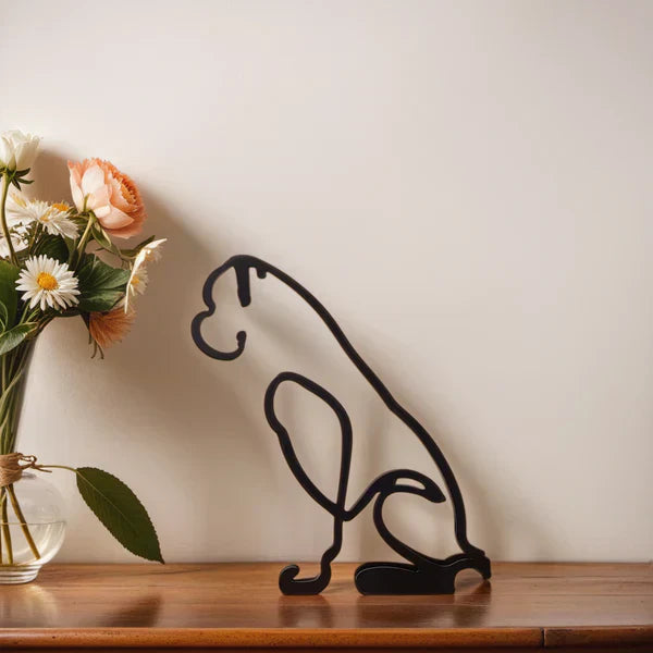 Artipaws Abstract Dog Sculpture | Modern Design | High-Quality Art Figurine | For Shelf & Table