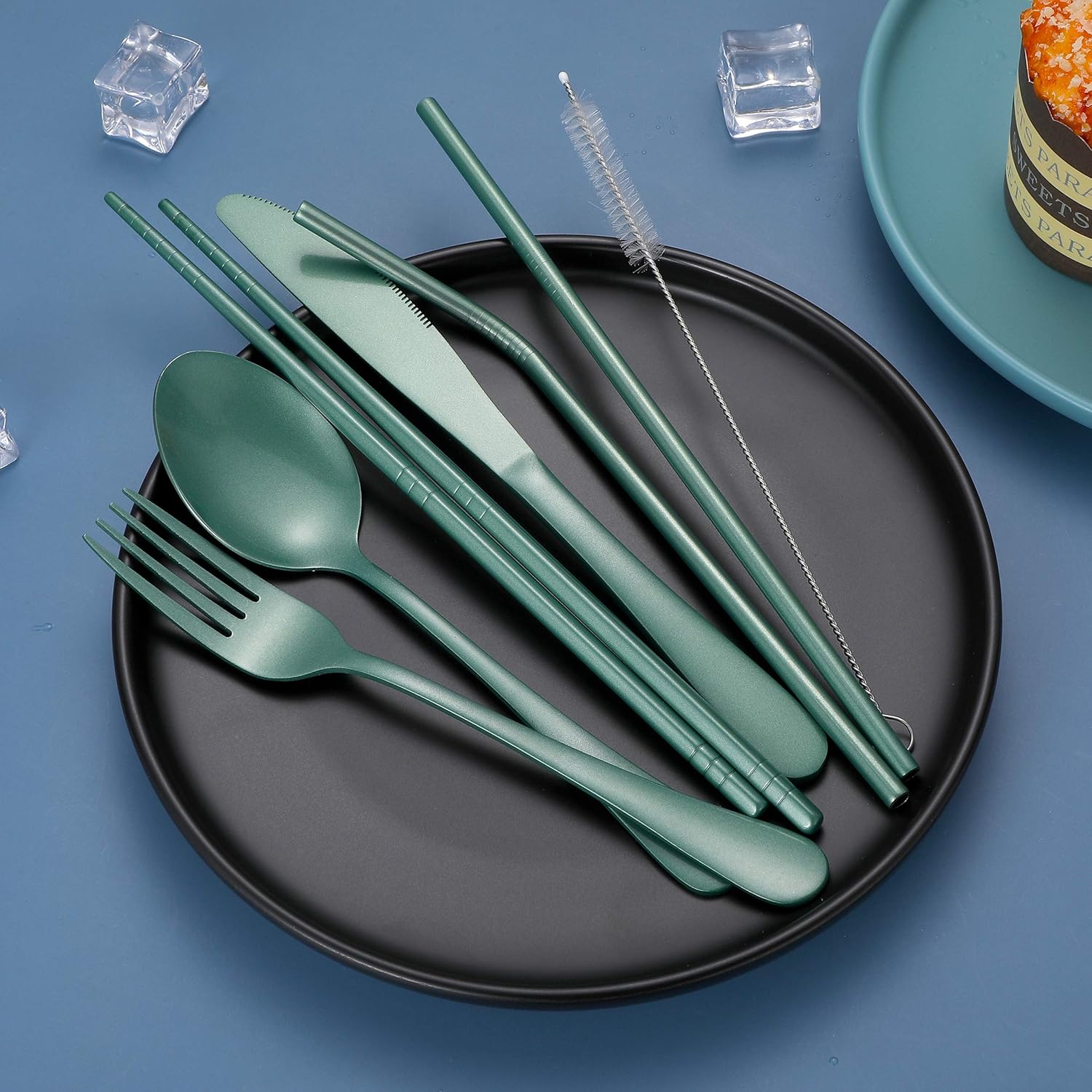 GoCutlery Cutlery Set | 4-piece for on the go | Stainless Steel & BPA-free | With Carrying Case
