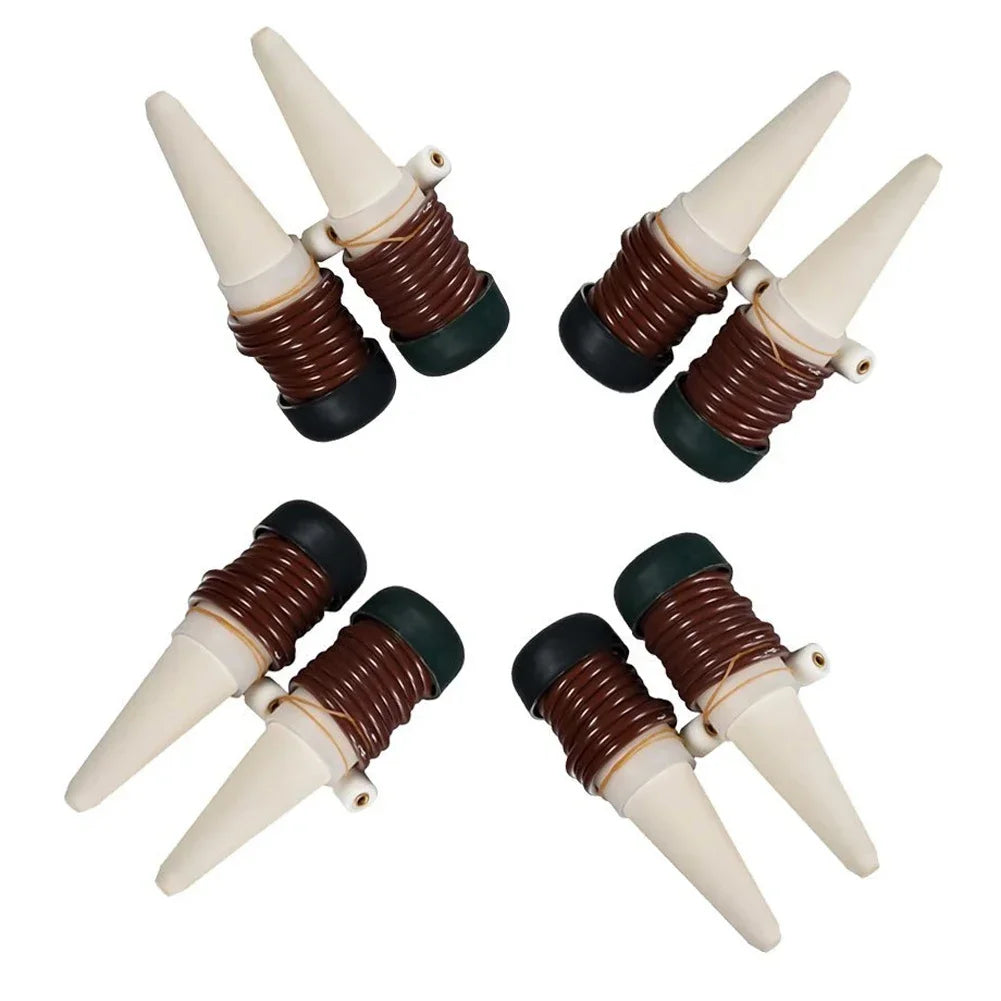 AquaTerris Plant Watering System | Set of 8 | Self-Watering Ceramic Spikes | Automatic & For Indoor Use