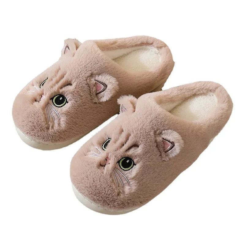 Cat Slippers PawLuxe | Fluffy & Warm | Winter Slippers for Women & Men | Non-Slip & Comfortable