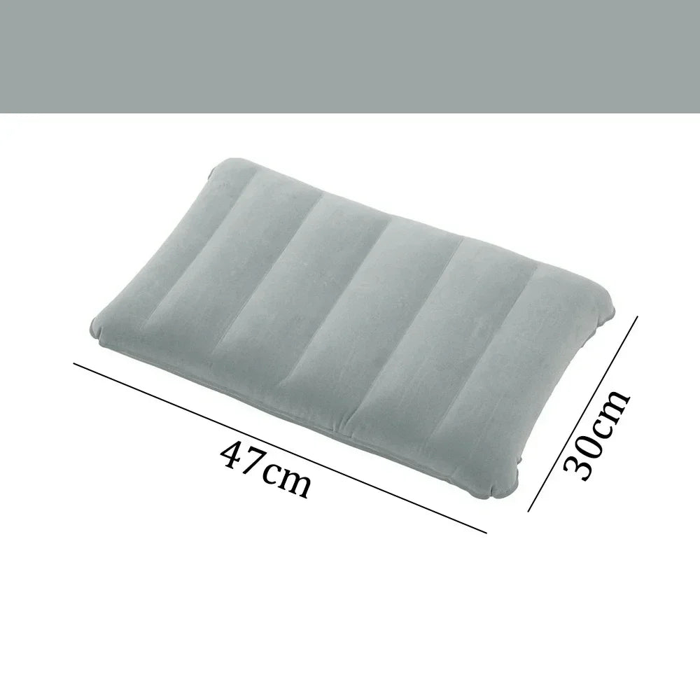 Inflatable Travel Pillow 47x30 cm | Foldable & Lightweight | AirNest Outdoor Air Cushion for Camping & Air Travel