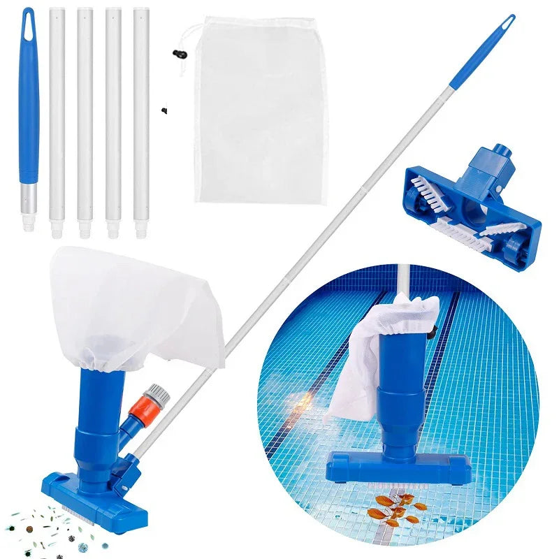 AquaRein Pool & Pond Vacuum Set | Underwater Vacuum Cleaner | Including EU Plug | For Pools & Aquariums