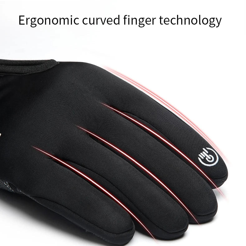 IronRide Motorcycle Winter Gloves | Waterproof & Windproof | Fleece-Lined & Touchscreen Compatible | Tactical Design