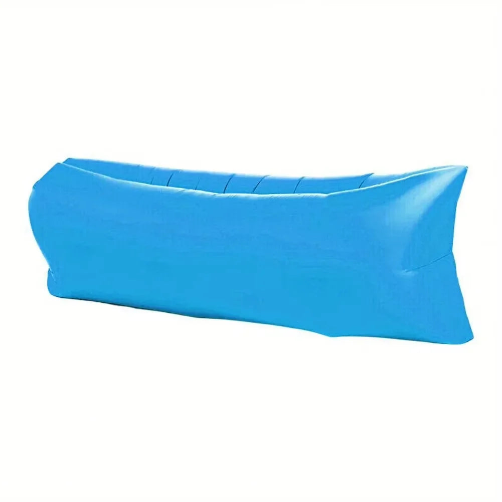 Inflatable Lounge Sofa | Without Pump & with Headrest | AirLoungeGo Outdoor Sofa 190×70 cm – Portable & Waterproof