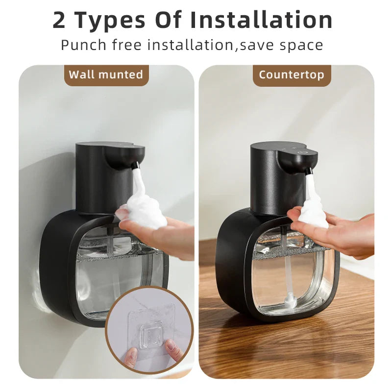 Automatic Soap Dispenser Foamello | Wall Mounted | 500 ml | Rechargeable & Touchless | Sensor-Operated Foam Function