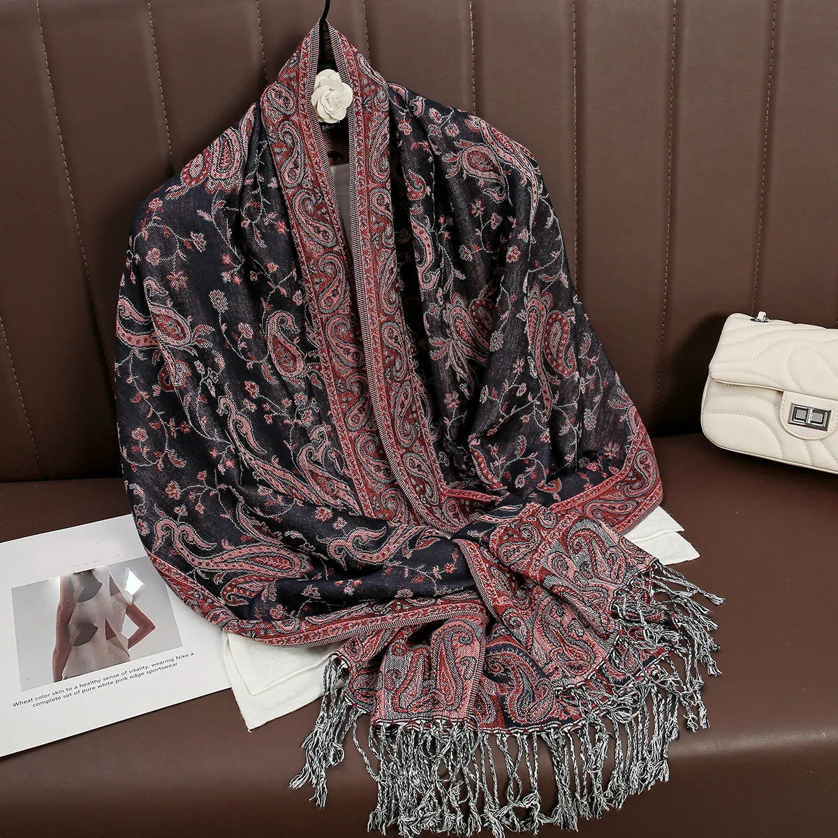 Élégancea | Women's Scarf | Cashmere Feel | 70 × 190 cm | Luxury Print & Warm