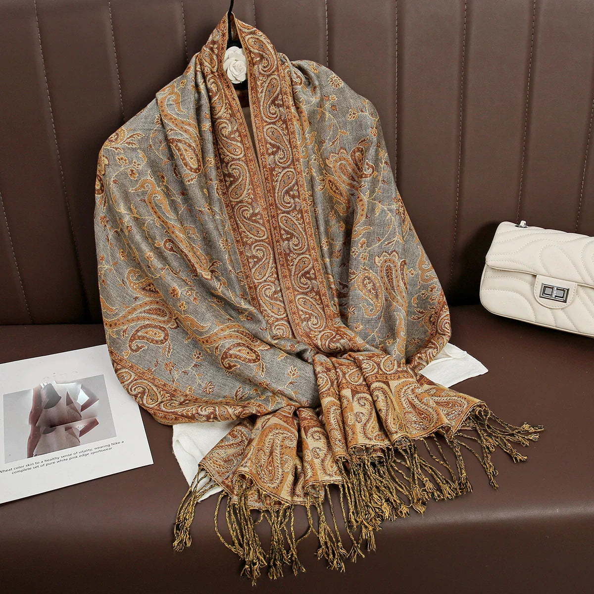 Élégancea | Women's Scarf | Cashmere Feel | 70 × 190 cm | Luxury Print & Warm