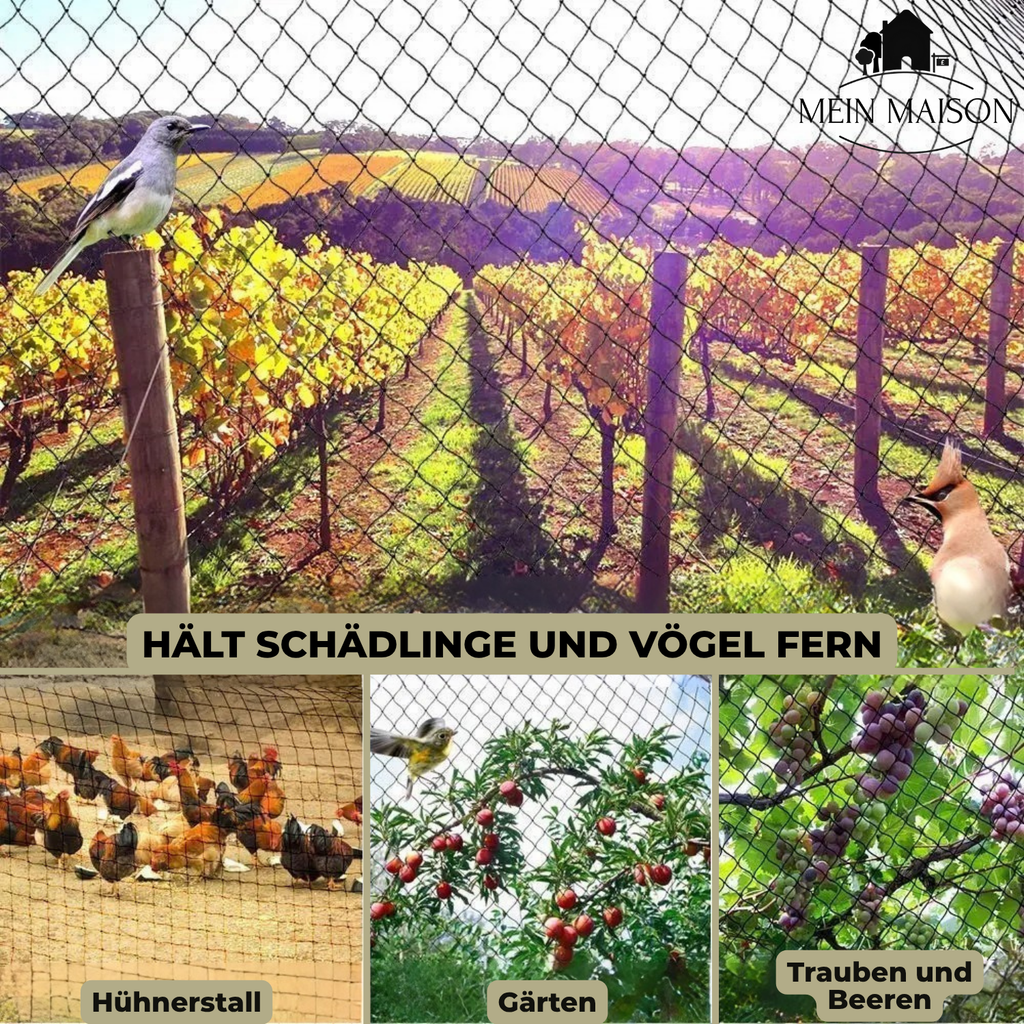 AgriNet Pro Garden Net | UV-Resistant & Tear-Proof | Versatile Plant Protection | Available in Custom Sizes