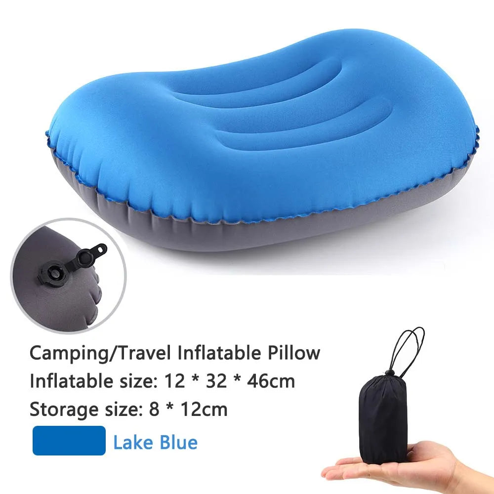AirNest Inflatable Outdoor Pillow | Compressible & Foldable | Neck Support for Camping, Hiking & Travel