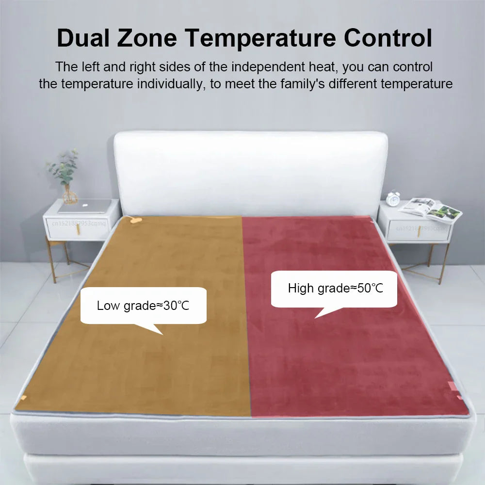 Electric Heated Blanket | Thermostat Controlled | Double Size | 220V EU Plug