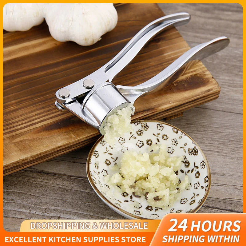 Garlic Press Stainless Steel | Manual & Rustproof | Pressano Garlic Crusher for Kitchen & Everyday Use