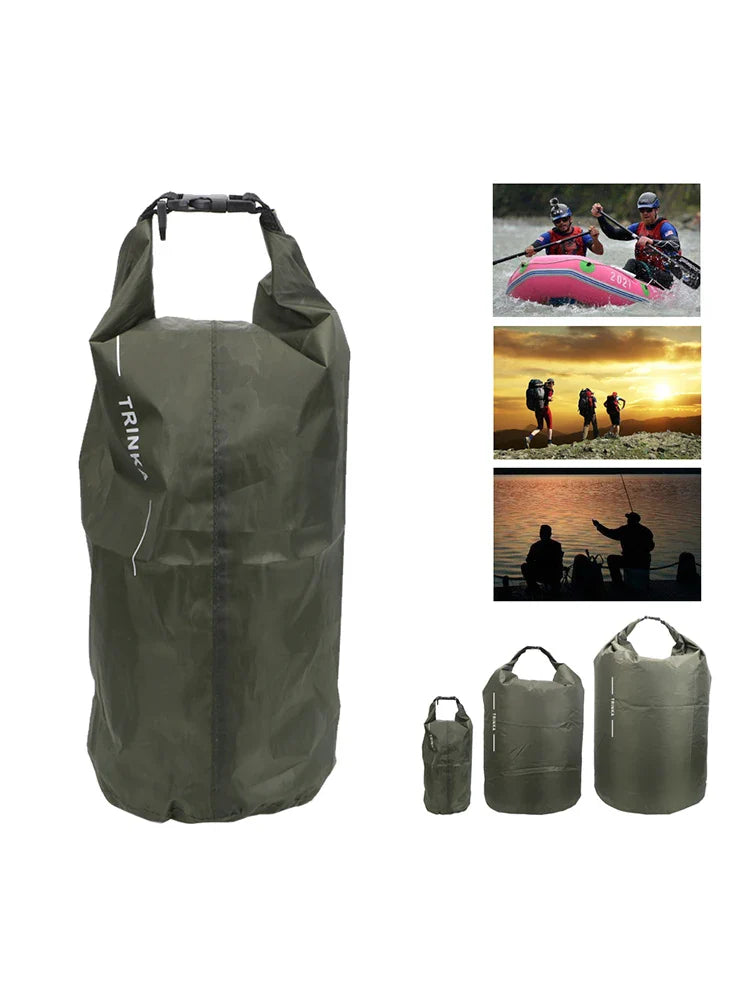 DryHike Waterproof Dry Bags 8L / 40L / 70L | Ultralight & Durable | For Kayak, Boat, Camping & Outdoor Travel
