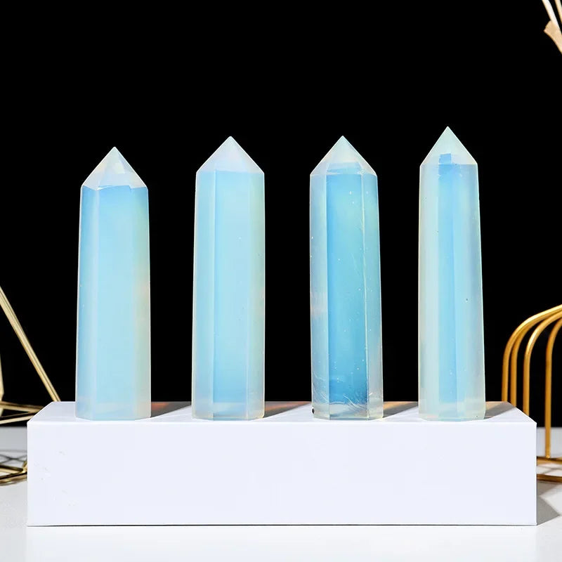 Crystal Obelisk Elaria | Natural Stone Healing Stone | For Meditation & Reiki | 4–8 cm