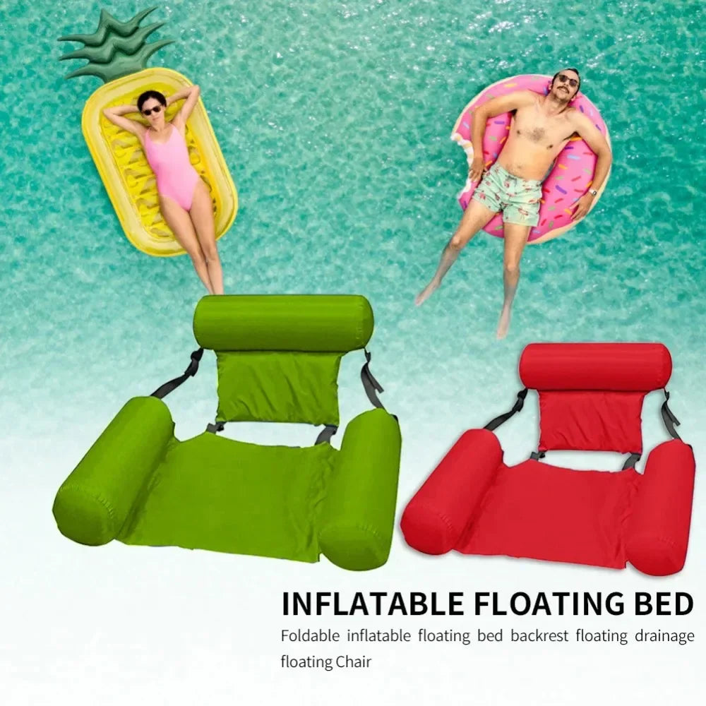 Inflatable Water Hanging Chair | Adjustable & Portable | AquaLiva Pool Lounge for Beach & Swimming Pool – 100×120 cm