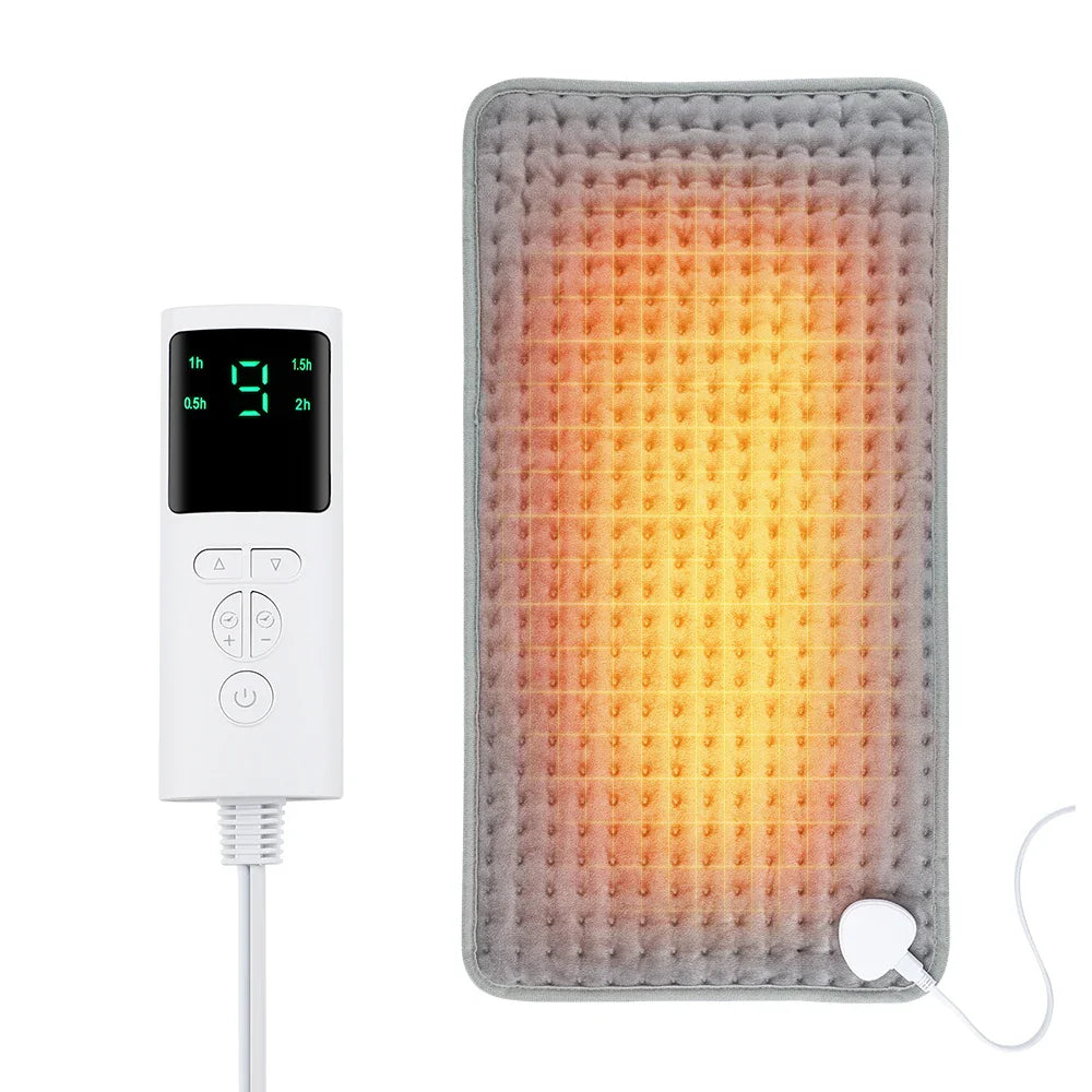 CosiTherm Heating Pad | 9 Temperature Settings & 4 Timer Options | Super Soft Microfleece | 58×29 cm