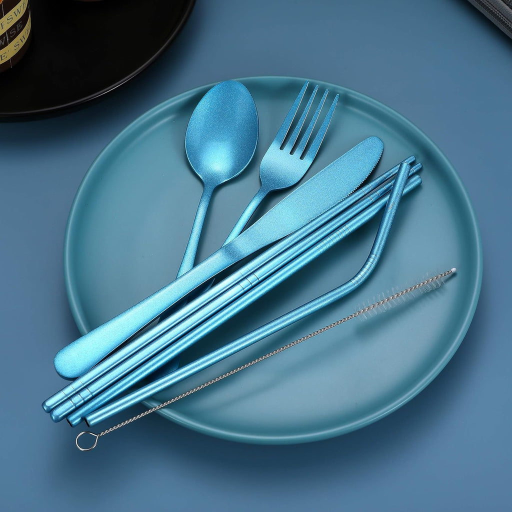 GoCutlery Cutlery Set | 4-piece for on the go | Stainless Steel & BPA-free | With Carrying Case