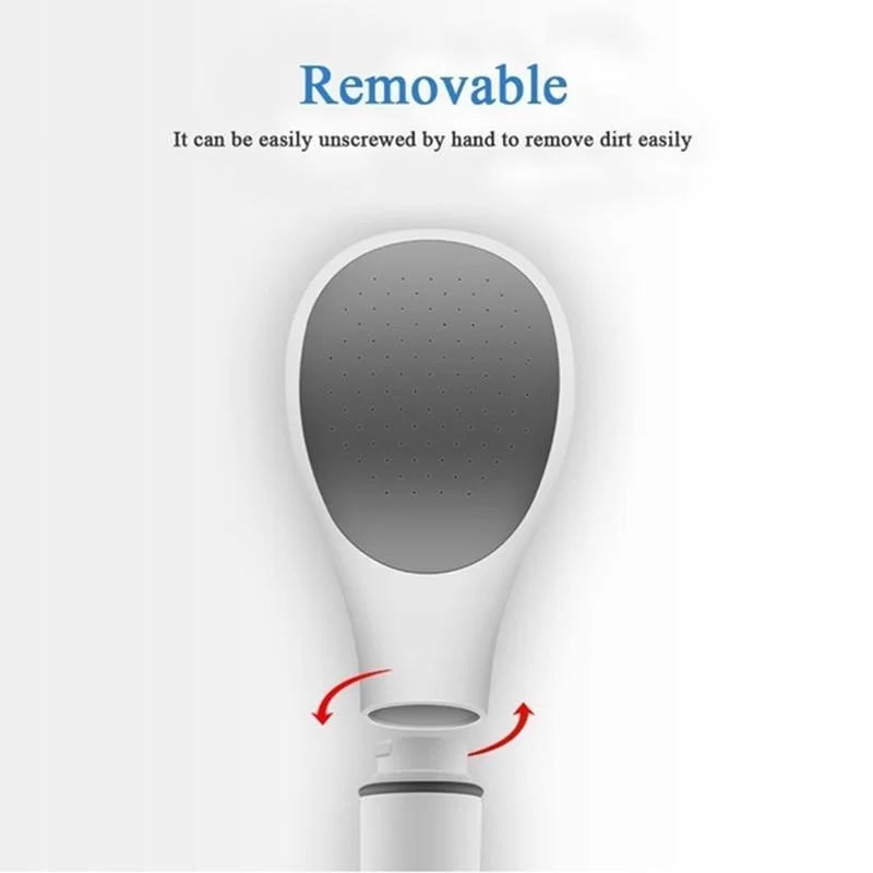 AquaVelo High-Pressure Shower Head with Water-Saving Function | White Hand Shower with Filter & Standard Connection – 22×12×7.4 cm