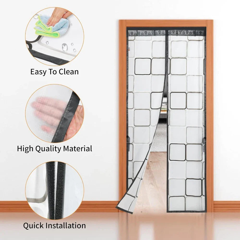 Climora | Thermal Door Curtain | Magnetic & Heat Insulating | Protection Against Cold & Drafts | Ideal for Winter & Climate Rooms
