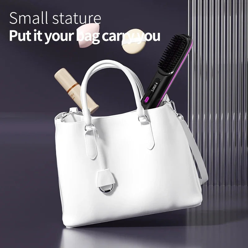 Glissara | Wireless Hair Straightener | USB Charging & LCD Display | Ceramic & Ion Technology