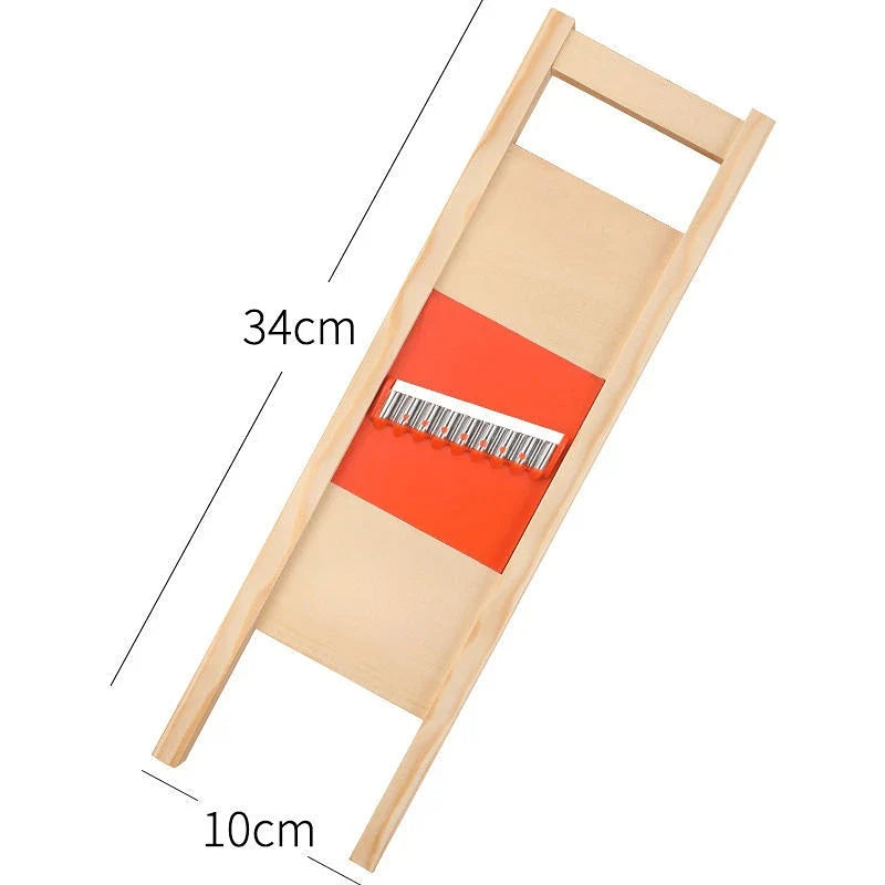 Gridello Potato Cutter | Stainless Steel Grid Slicer | For Fries, Chips & Vegetables | 34 cm Length