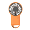 BreezeeGo MinQi Fan with Carabiner | USB Rechargeable & Foldable | Quiet & Portable | For Travel, Office & Home