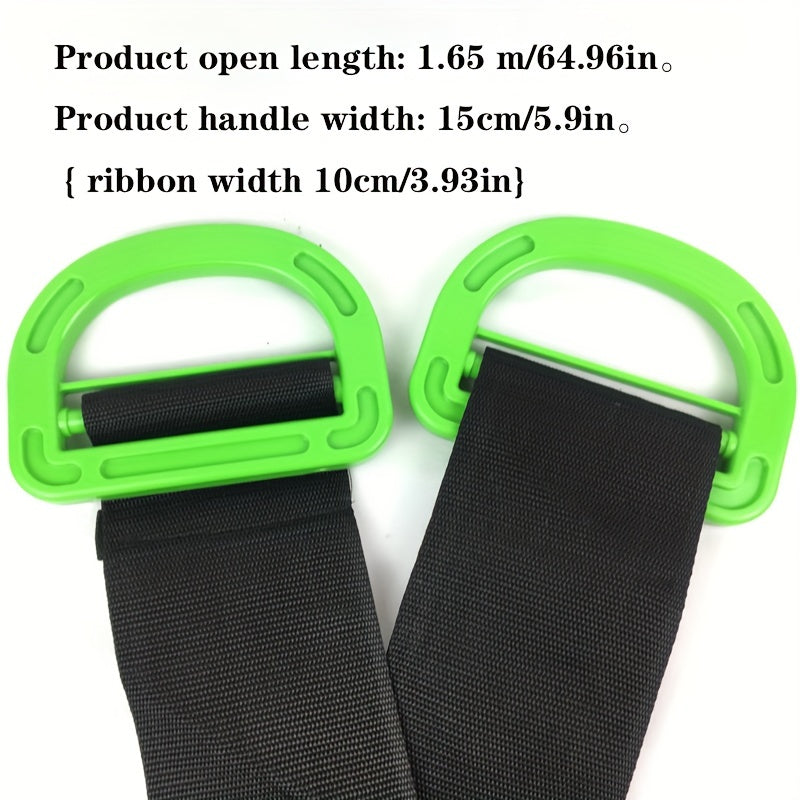 LiftoMax | Verstellbare Tragegurte für Möbel & Baumaterialien | Bis 272 kg Tragkraft | Ergonomische Hebehilfe