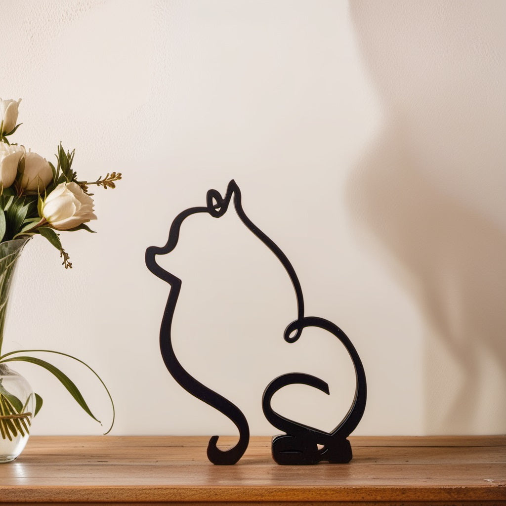 Artipaws Abstract Dog Sculpture | Modern Design | High-Quality Art Figurine | For Shelf & Table