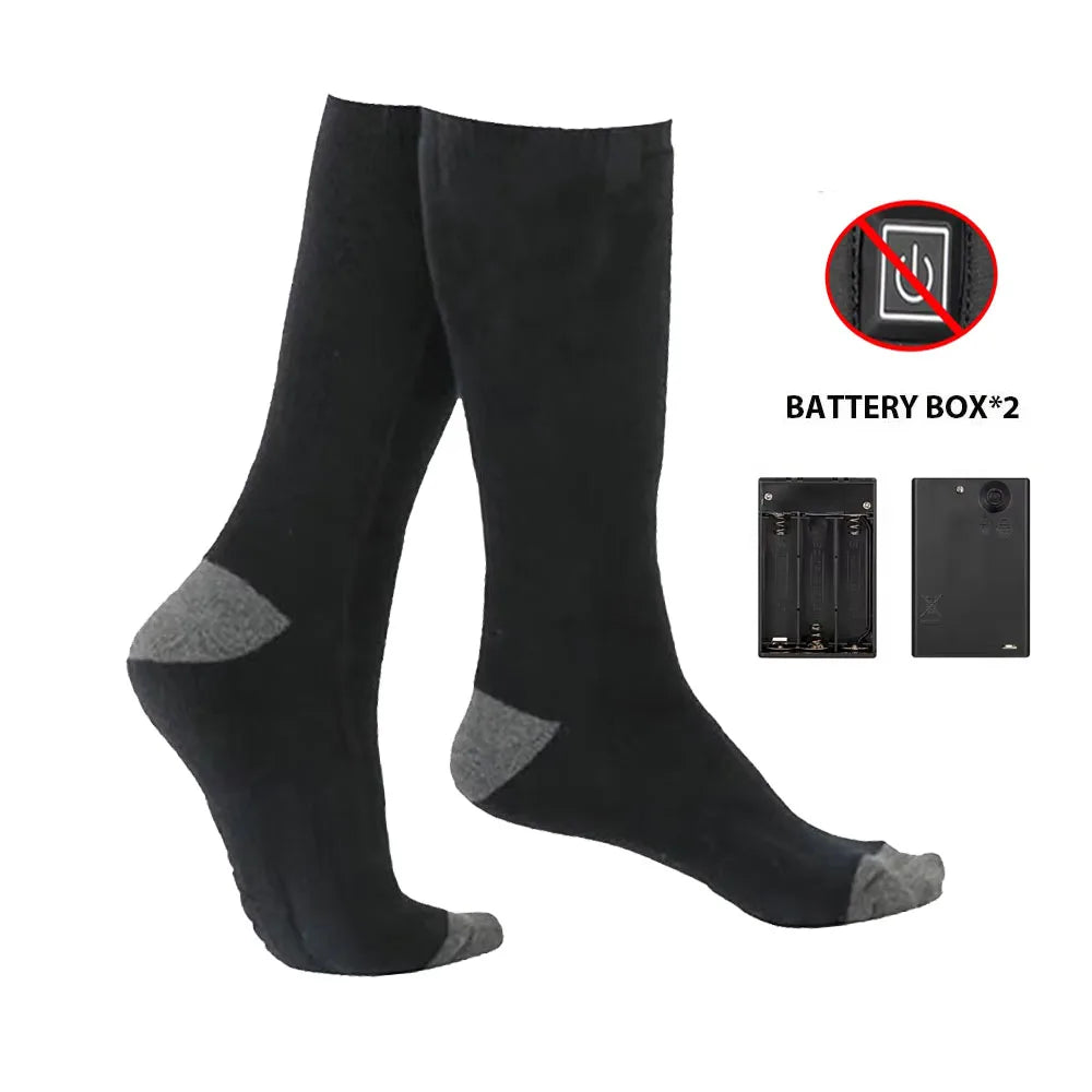 HeatWear Heated Socks with Battery Box | Electric Heated Socks for Women & Men | Warm Socks for Skiing, Hiking & Outdoor Activities