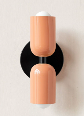 DuoGlow Wall Light | Double-Sided LED Lighting | Color Highlight for Your Home | Metal Housing in Green, Pink, or Red