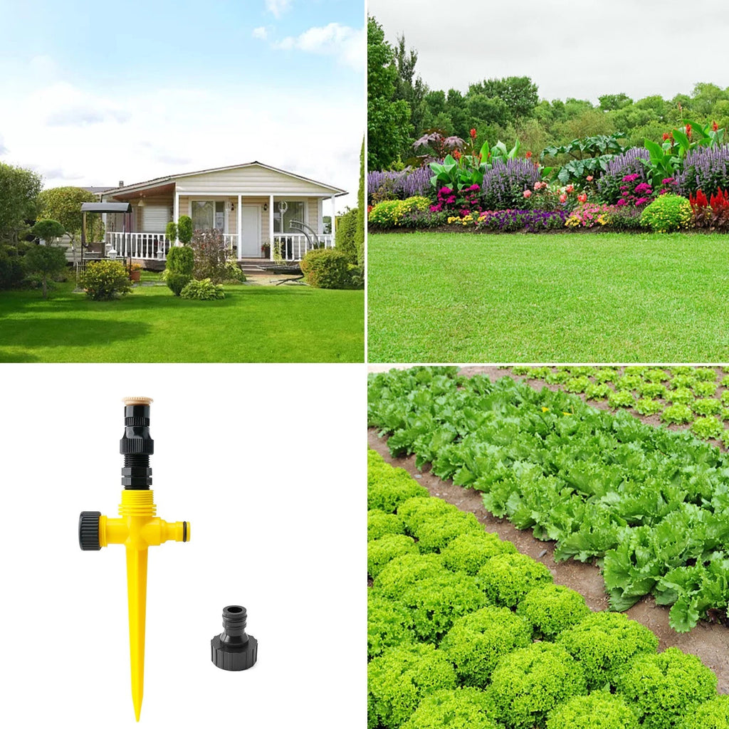 GartenNova 360° Rasensprenger | Automatischer Gartenregner | Für Rasen, Gewächshaus & Garten