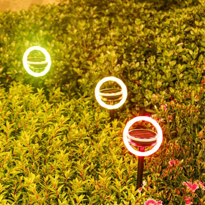Virelia | Solar-Gartenleuchten mit Farbwechsel | LED-Bodenspots | Wetterfest & Solarbetrieben