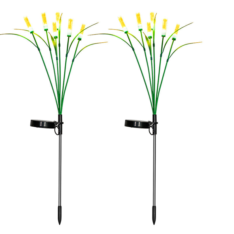 Solavera | Solar-Gartenleuchten Schilf Design | Warmweiß oder Bunt | IP65 Wasserdicht | 2er-Set