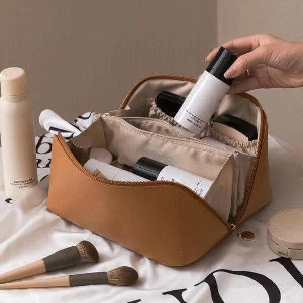 BellaPack Makeup Bag with Large Opening | Waterproof & Adjustable Compartments | 26x11x15 cm | For Travel & Everyday Use