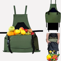 Gardivo | Garten-Schürze mit Taschen | Werkzeug-Aufbewahrung | Robustes Canvas-Gewebe | Verstellbare Passform